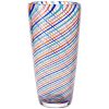 Vaso a Cono "SPIRALE CROMATICA VIVA" - Filigrana Vetro Murano H -29
