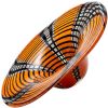 Centrotavola in Vetro di Murano con Filigrana Decorativo Arancione e Nero L - 40