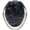 Vaso "Ellisse" in Vetro di Murano Petalo Sommerso con Avventurina – H 28 cm