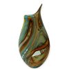 Vaso "Brinda" in Vetro di Murano Originale Collezione Decoro Nuvola-H 40cm
