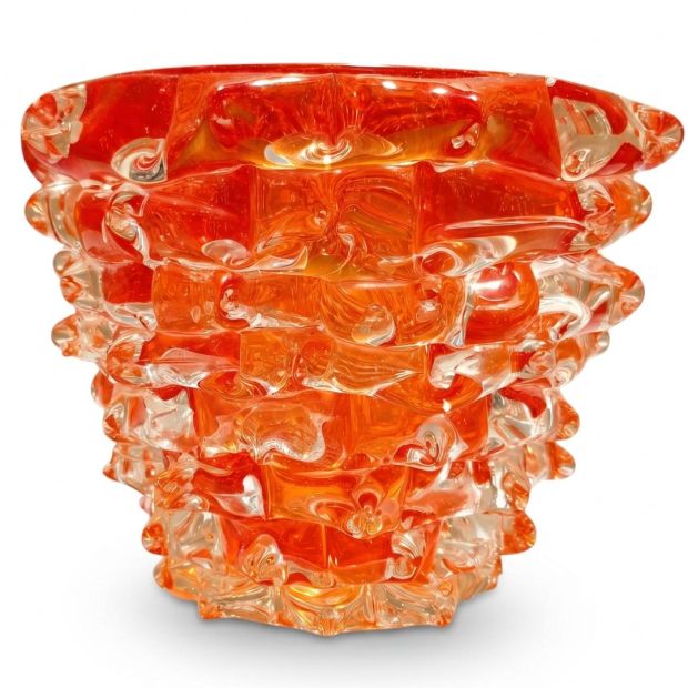 Centrotavola Beghim h 18 cm - Vetro di Murano Certificato Originale, Fruttiera e Soprammobile d'Arte Made in Murano