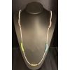 Collana perle multicolor con decorazione foglia oro in vetro di Murano COD N-13