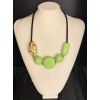 Collana perle verdi in vetro di Murano COD N-17