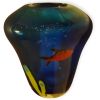 Vaso Centrotavola Vetro di Murano Nino H-18 cm - Originale Autentico Certificato Fatto a Mano, Design Moderno