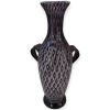 Vaso Anfora Lavorazione Balloton in Vetro di Murano Originale H32cm - Elegante Opera Artigianale