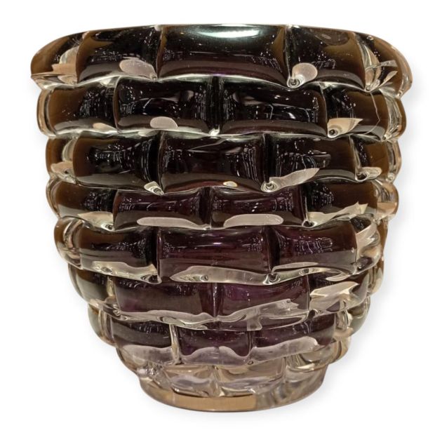 Vaso | Centrotavola in Vetro di Murano Bahar H 21 cm | Capolavoro Artigianale Pezzo Unico | Idea Regalo