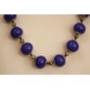 Collana perle blu in vetro di Murano COD N-06