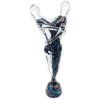 Scultura "Eterno Abbraccio" in Vetro di Murano Sommerso – H 61 cm