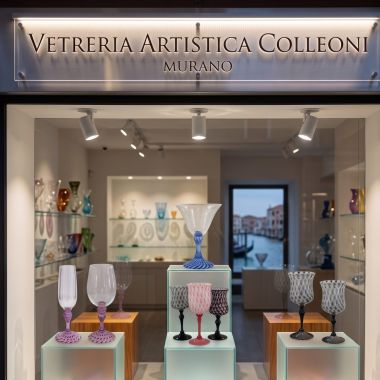 Original Murano Glass Goblets and Flutes