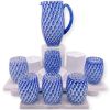 set bichieri N 6 + caraffa decoro pizzo