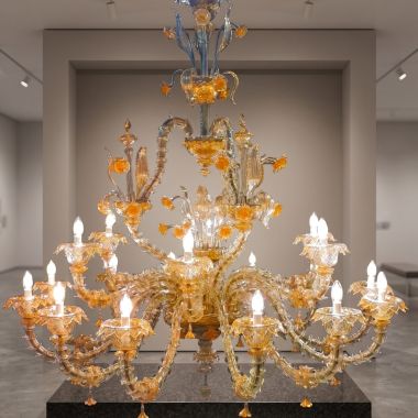 Venetian crystal chandelier in 24K gold