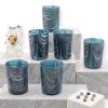 Set 6 Bicchieri "Abisso Fenicio" in Vetro di Murano (300ml)