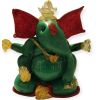 "Ganesha: Luce e Saggezza" – Scultura in Vetro Massiccio di Murano e Foglia d'Oro H-22