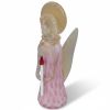 Angelo in Vetro di Murano con Candela Collezione Balloton Murano H-22,5