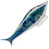 Scultura Pesce "Coral" in Vetro di Murano Petalo Sommerso – L 49 cm