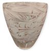 Vaso Svasato in Vetro di Murano Originale Petalo Bianco - Centrotavola Moderno di Lusso H18