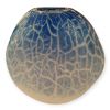 Vaso in Vetro di Murano "Artide" – Satinata Bianco e Blu H24