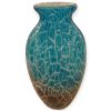 Vaso in Vetro di Murano "Scogliera" – Design ad Anfora Turchese e Bruno H34