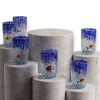 Abisso Marino – Set 6 Bicchieri "Acquario" in Vetro di Murano (370ml)