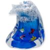 Acquario "Onda Marina" in Vetro di Murano Massiccio H-28 cm