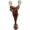 Scultura "Gli Amanti" in Vetro di Murano Rosso Rubino - H 47 cm