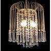 Lampadario Artigianale Murano 3 Luci Design a Gabbia: "Cascata Reale" di Cristalo