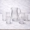 set bicchieri N 6 + caraffa effetto ghiaccio