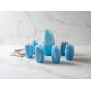 set bichieri N 6 + caraffa decoro venato
